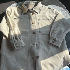 Cozy brand new shacket with extra buttons included!